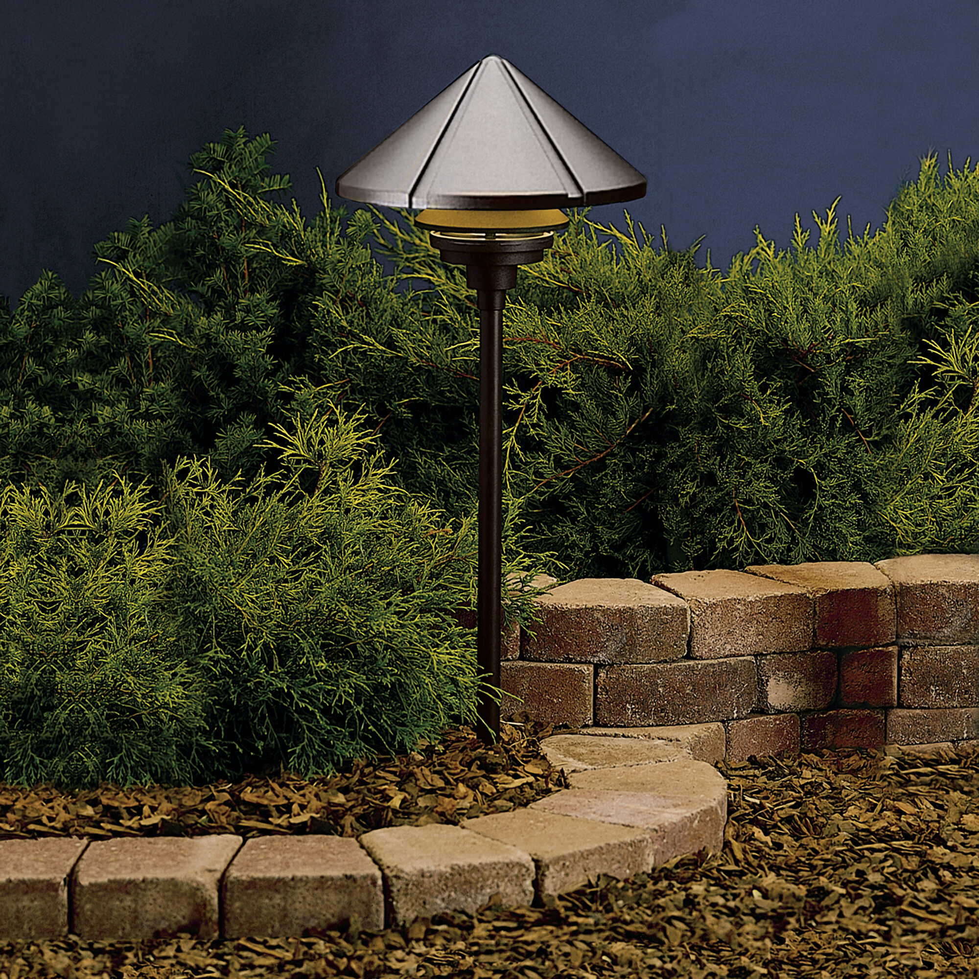Six Groove 120 75.00 watt Textured Architectural Bronze Landscape 120V Path & Spread