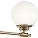 Benno 4 Light 34 inch Champagne Bronze Bath Bracket Wall Light, 4 Arm