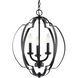 Voleta 3 Light 17 inch Black Pendant Ceiling Light
