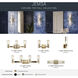 Jemsa 2 Light 13.75 inch Champagne Bronze Bath Bracket Wall Light, 2 Arm
