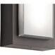 Dahlia LED 19 inch Architectural Bronze Outdoor Wall, Medium