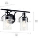 Everett 2 Light 16 inch Black Bath Vanity Light Wall Light