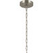 Winslow 6 Light Brushed Nickel Chandelier Ceiling Light, Large