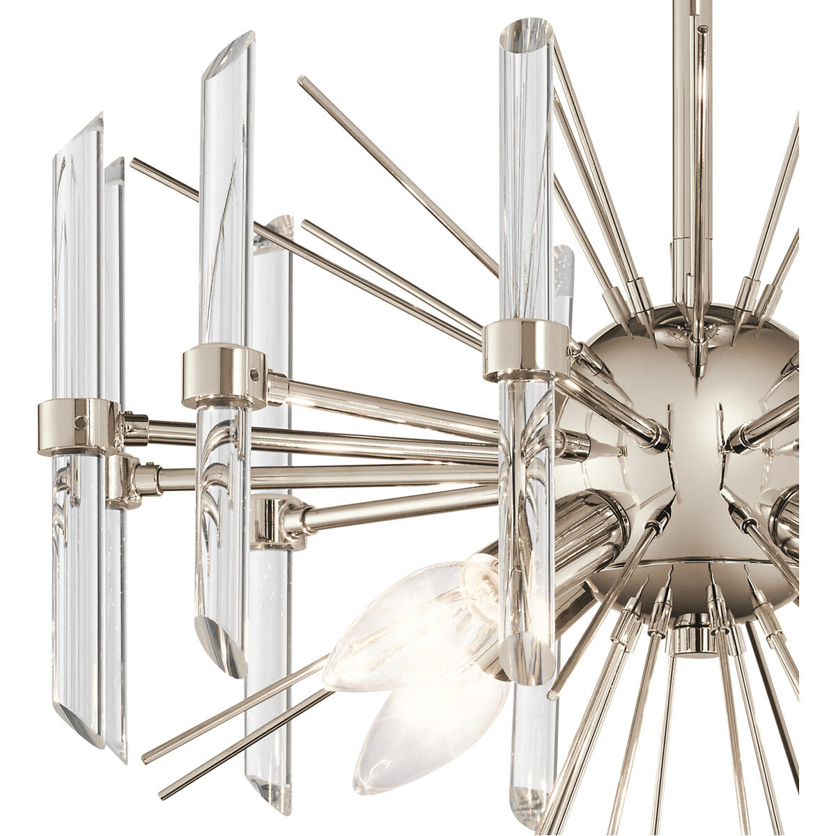 Eris 4 Light 16 inch Polished Nickel Semi Flush Light Ceiling Light