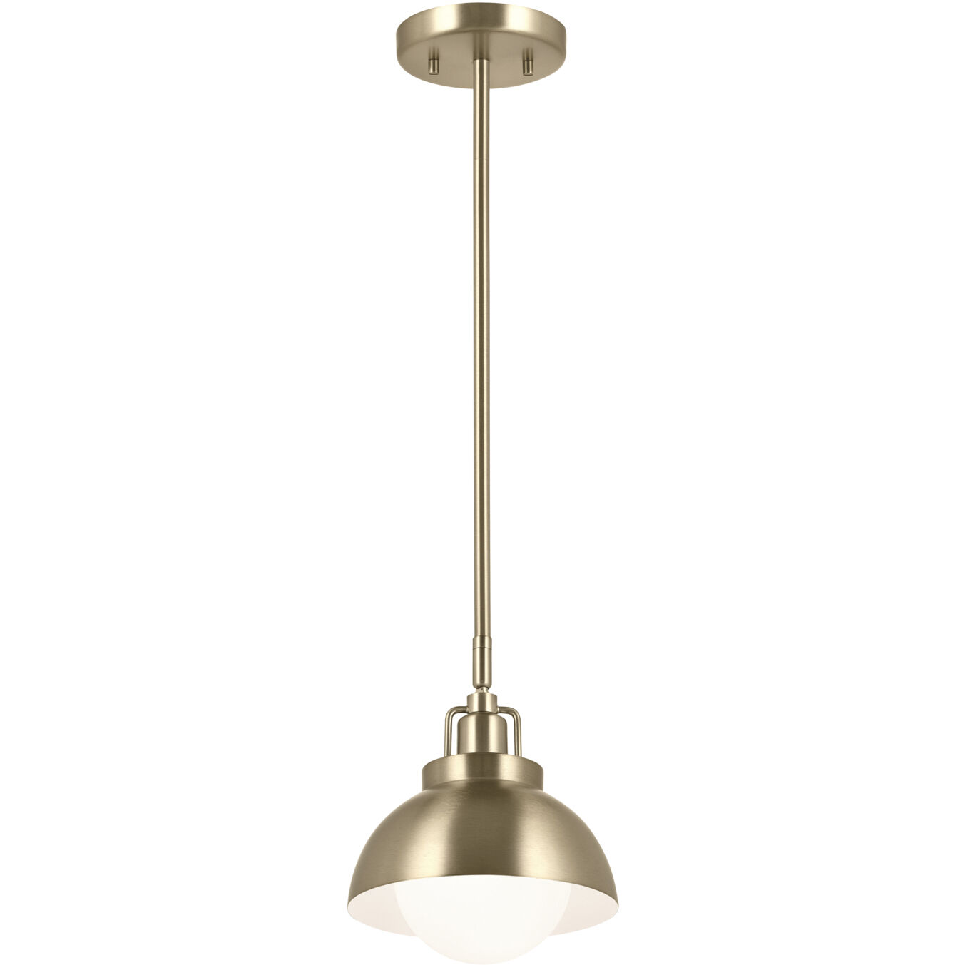Niva LED 8 inch Champagne Bronze Semi Flush Mount Ceiling Light