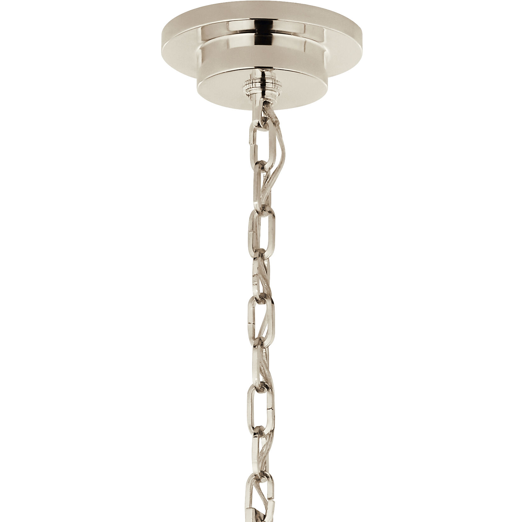 Carrick 8 Light Polished Nickel Chandelier Ceiling Light, 1 Tier Medium