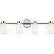 Shae 4 Light 32 inch Chrome Vanity Light Wall Light