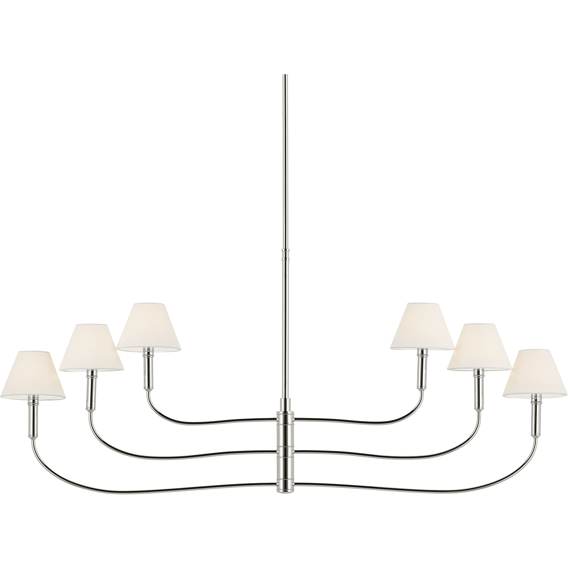 Eadie 6 Light 6 inch Polished Nickel Chandelier Ceiling Light