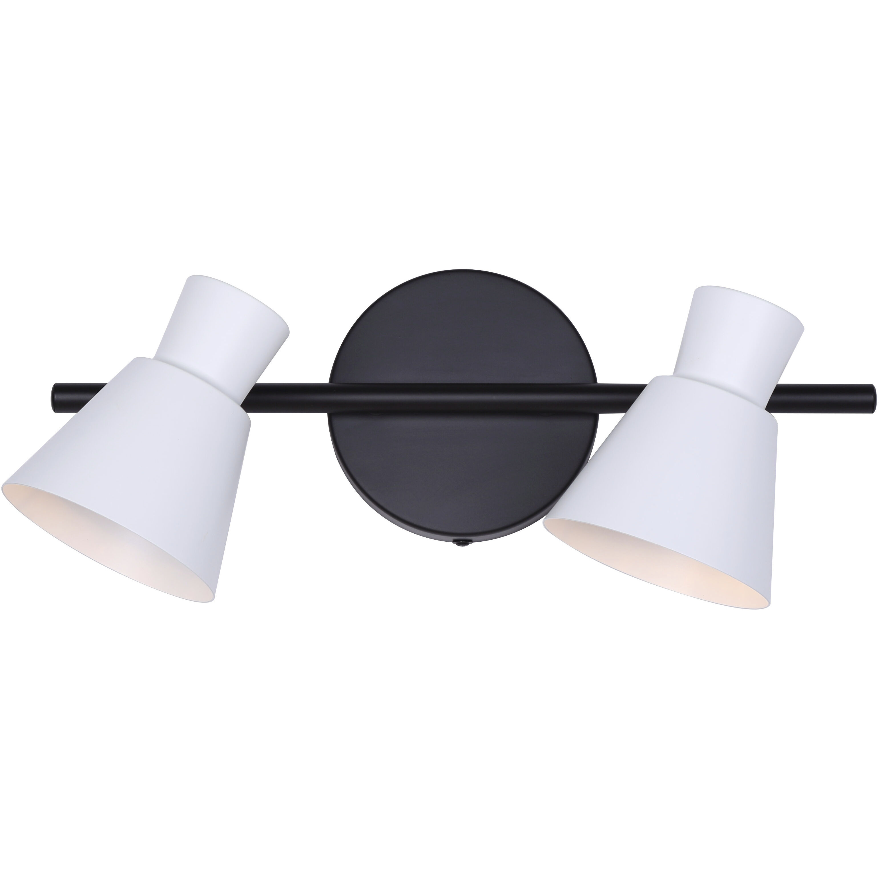 Radley 2 Light Black/White Track Lighting Ceiling Light