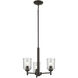 Shailene 3 Light Olde Bronze Mini Chandelier Ceiling Light in Clear