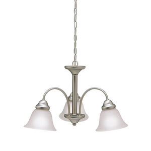 Wynberg 3 Light 22 inch Brushed Nickel Chandelier 1 Tier Small Ceiling Light, 1 Tier Small