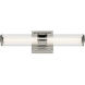 Laurene LED 18.5 inch Polished Nickel Linear Bath Bar Wall Light, Small