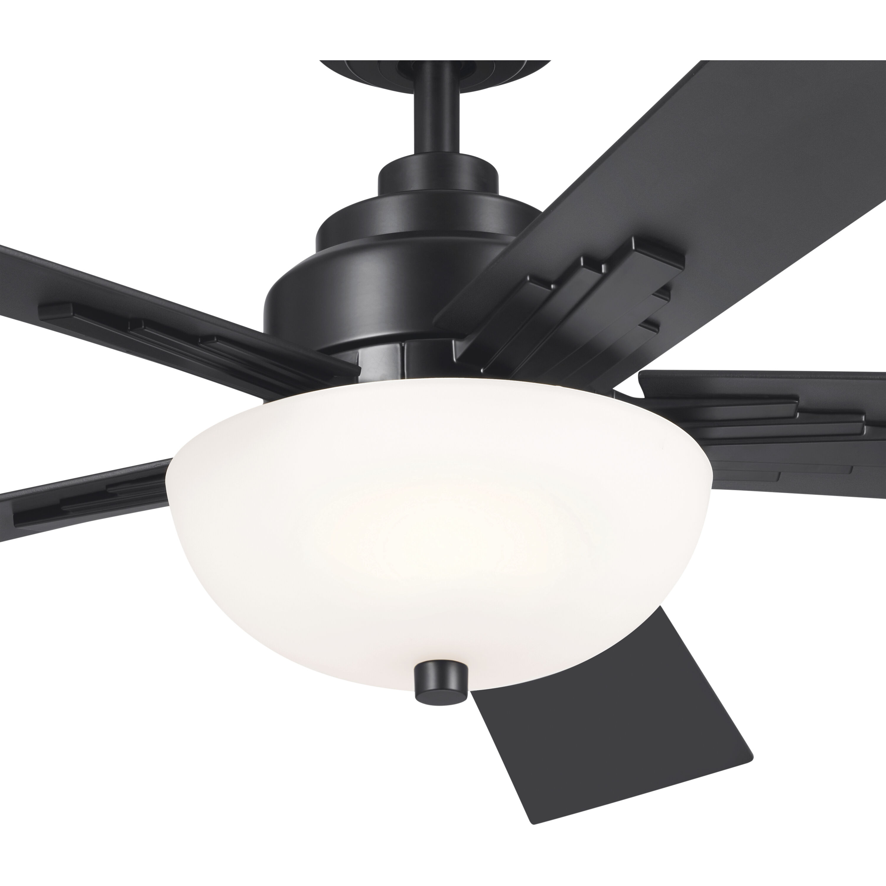 Vinea 52 inch Satin Black with Black Blades Ceiling Fan
