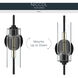Niccol 1 Light 5 inch Black Wall Sconce Wall Light