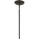 Shailene 3 Light Olde Bronze Mini Chandelier Ceiling Light in Clear