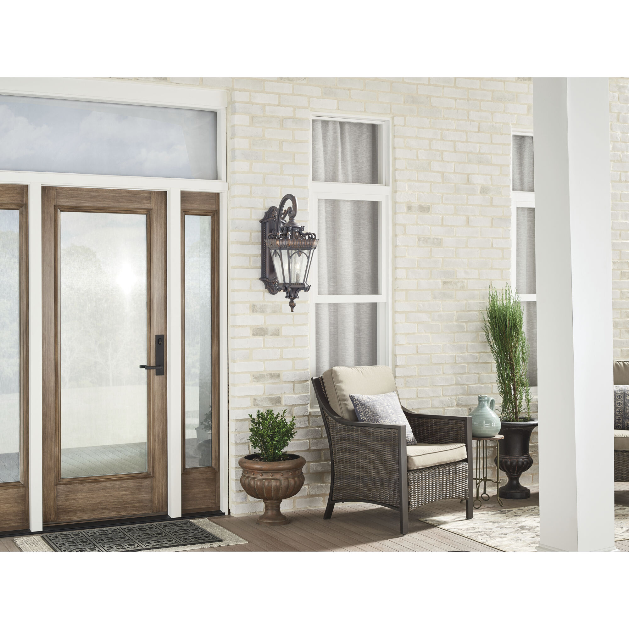 Tournai 4 Light 30 inch Londonderry Outdoor Post Lantern