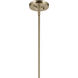 Laria 1 Light Champagne Bronze Pendant Ceiling Light in Clear
