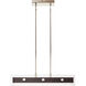 Tig LED 5 inch Walnut Wood Chandelier Linear (Single) Ceiling Light