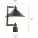 Ripley 1 Light 16 inch Olde Bronze Outdoor Post Lantern