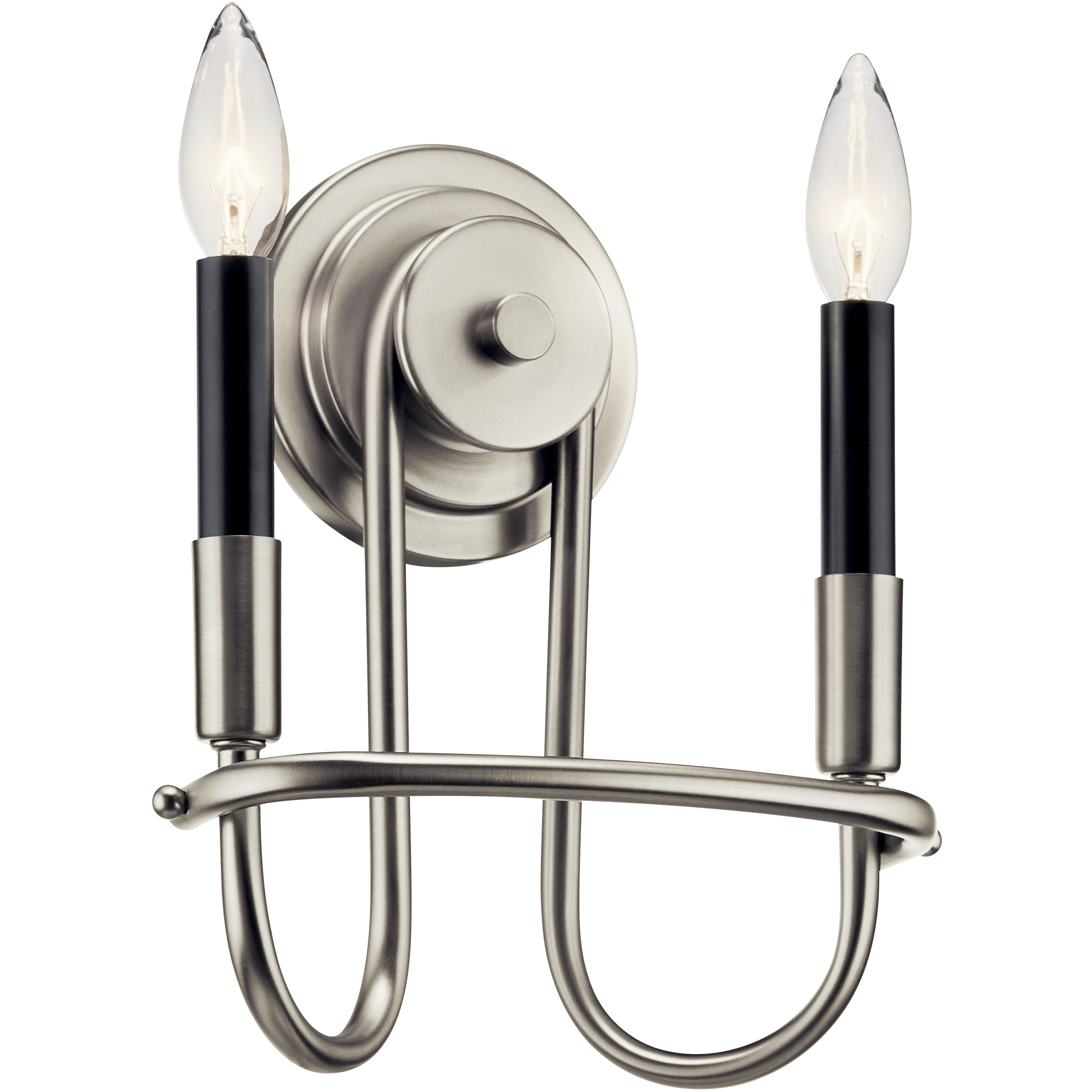 Capitol Hill 2 Light 10 inch Brushed Nickel Wall Bracket Wall Light