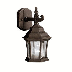 Townhouse 1 Light 12 inch Tannery Bronze Outdoor Wall, Small
