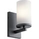 Crosby 1 Light 5 inch Black Wall Bracket Wall Light