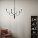 Livadia 6 Light Black Chandelier Ceiling Light, 1 Tier Large