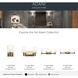 Adani 3 Light 24 inch Champagne Bronze Bath Bracket Wall Light, 3 Arm