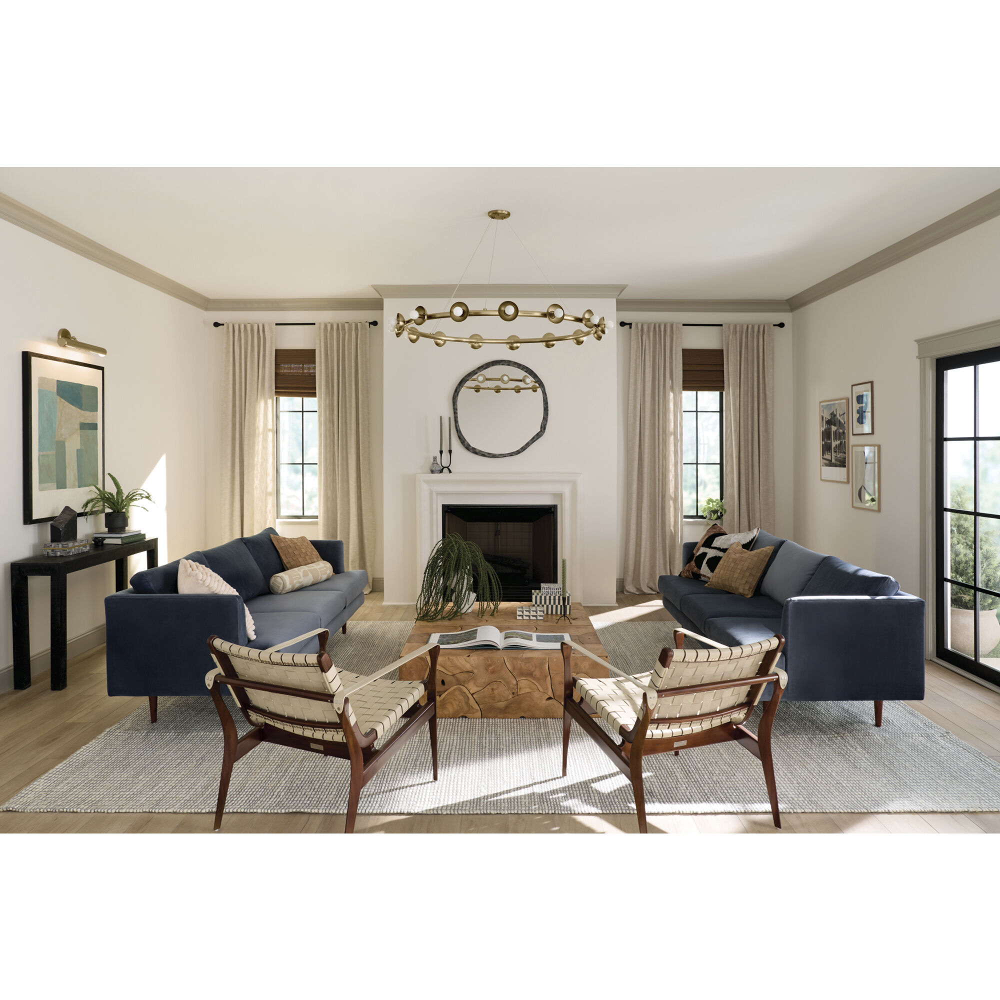 Palta 15 Light Champagne Bronze Chandelier Ceiling Light, 1 Tier, Large