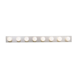 Independence 8 Light 48 inch Brushed Nickel Bath Strip Wall Light