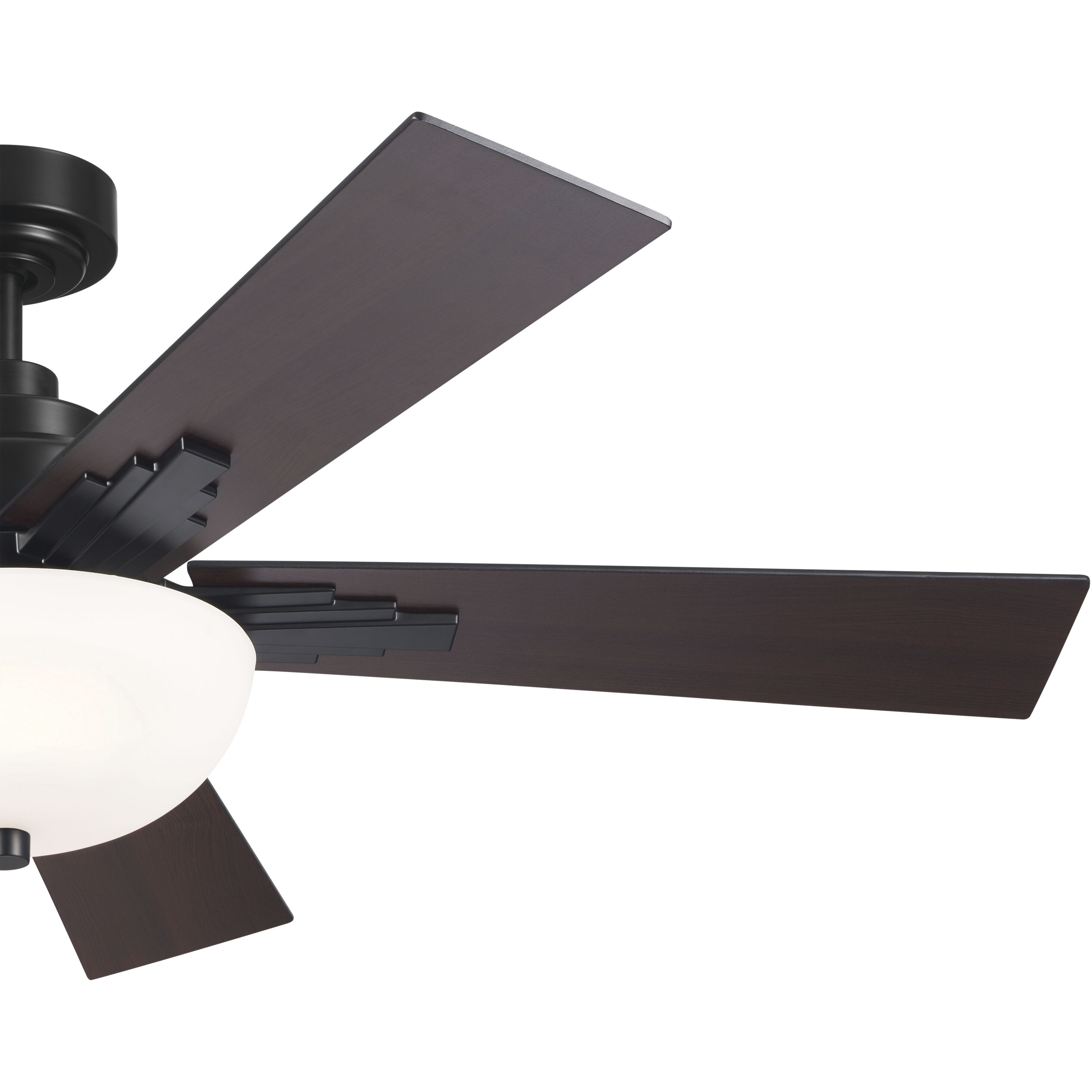Vinea 52 inch Satin Black with Black Blades Ceiling Fan