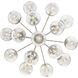 Silvarious 16 Light Polished Nickel Chandelier/Semi Flush Ceiling Light