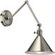 Ellerbeck 1 Light 8 inch Classic Pewter Wall Sconce Wall Light