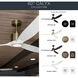 Calyx 60 inch Matte Black with Solid Wood Matte Black Blades Indoor Ceiling Fan