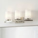 Crosby 3 Light 23 inch Brushed Nickel Wall Mt Bath 3 Arm Wall Light