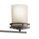 Hendrik 3 Light 24 inch Olde Bronze Wall Mt Bath 3 Arm Wall Light in Light Opal