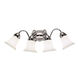Independence 4 Light 26 inch Chrome Wall Mt Bath 4 Arm Wall Light