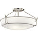 Alkire 4 Light 22 inch Brushed Nickel Semi Flush Light Ceiling Light