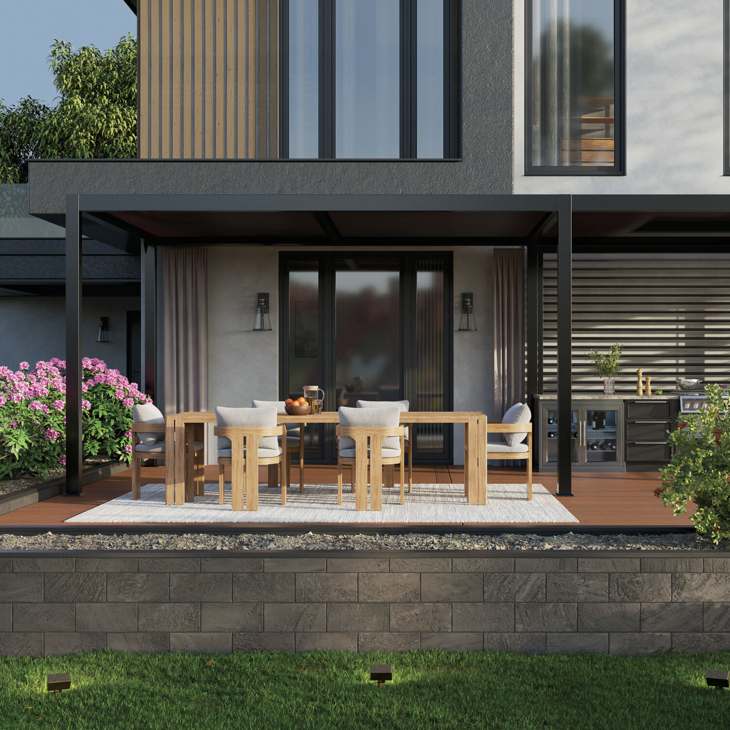 Talman 1 Light 18 inch Black Textured Outdoor Wall, Medium