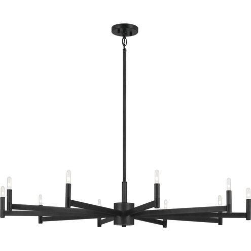 Erzo 10 Light Black Chandelier Ceiling Light, Large