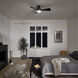 Sola 34 inch Olde Bronze with Brown Blades Ceiling Fan