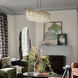 Khaite 5 Light 46.5 inch Champagne Bronze Linear Chandelier Ceiling Light