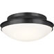 Bretta 3 Light 17.75 inch Black Flush Mount Ceiling Light