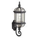 Barrie 1 Light 22 inch Black Outdoor Wall, Medium