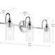 Kavi 3 Light 23 inch Chrome Vanity Light Wall Light