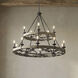 Taulbee 15 Light 44 inch Weathered Zinc Chandelier 2 Tier Large Ceiling Light, 2 Tier