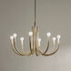 Odensa LED 29.25 inch Champagne Bronze Chandelier Ceiling Light in Brushed Gold and Champagne Bronze