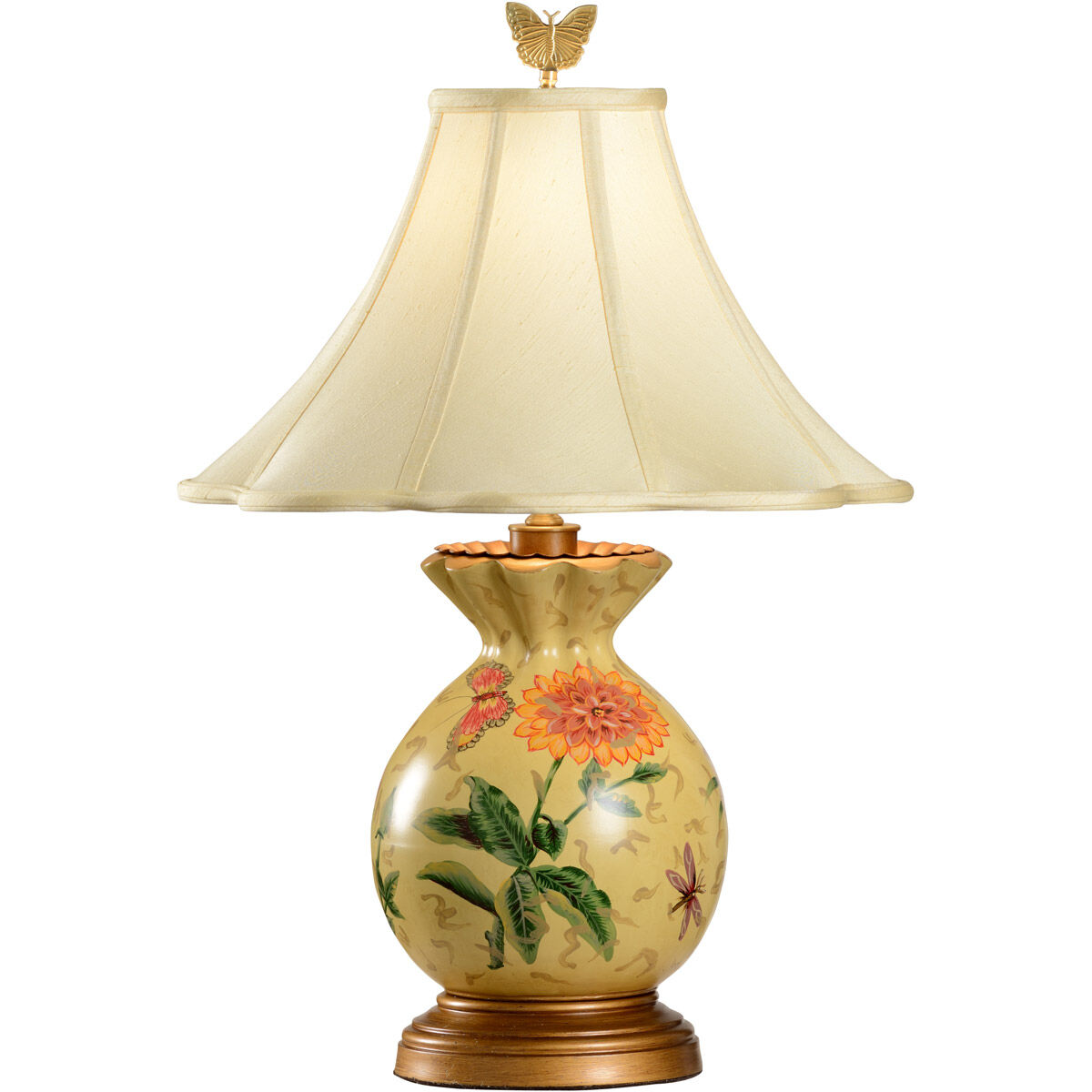 Wildwood 24 inch 100 watt Hand Painted Table Lamp Portable Light