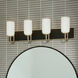 Solia LED 32 inch Champagne Bronze with Black Bathroom Vanity Light Wall Light