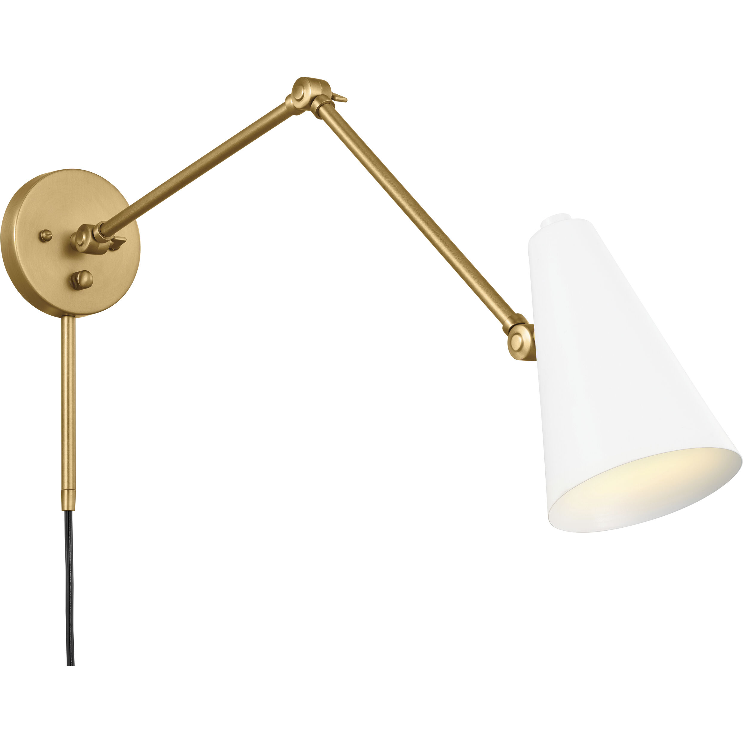 Sylvia 1 Light 5.5 inch Natural Brass Wall Sconce Wall Light